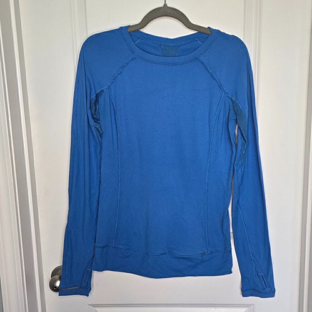 Lululemon Rulu Long Sleeve Run Top - 8 Beaming Blue